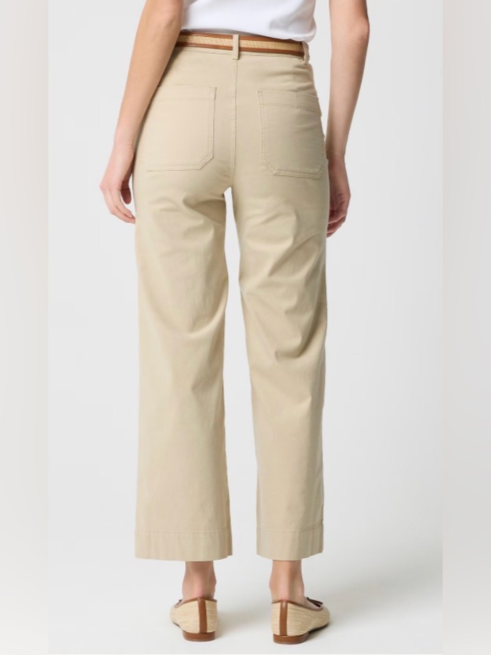 NWOT New JCrew Factory Ella wide-leg cropped pant - Picture 3 of 7